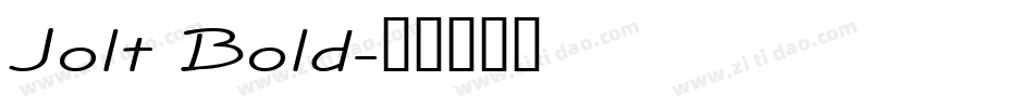 Jolt Bold字体转换